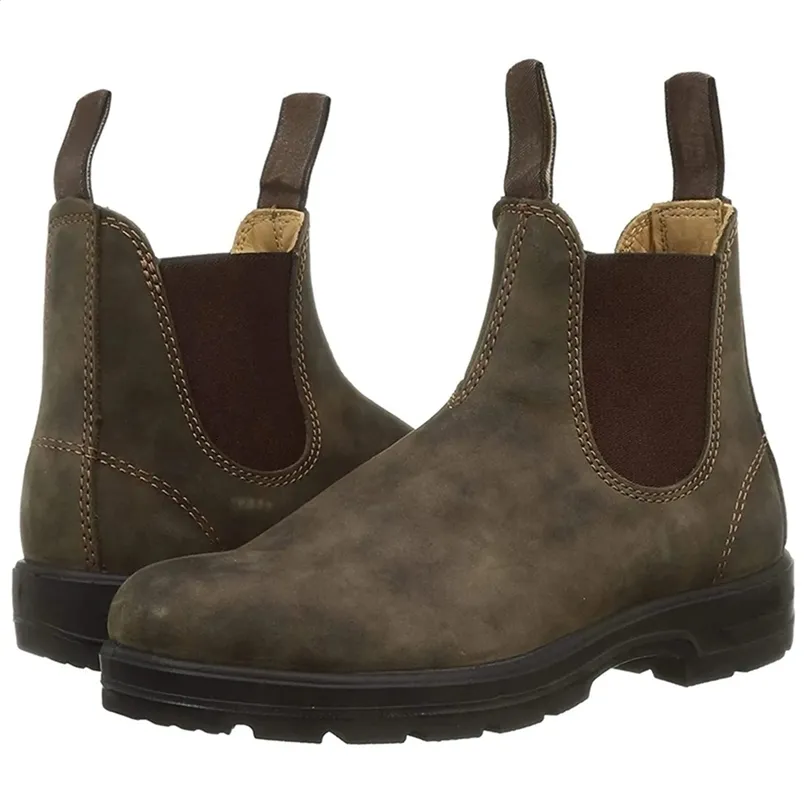 Bottes de travail et de marche d'hiver chaudes en cuir suédé de haute qualité pour hommes, modèle 240828_voghion.com