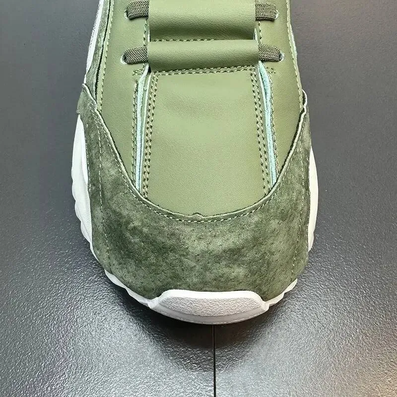 Four Seasons Moccasins Trend Designed Personality Lace-up Leather Sneakers Comfortable Breathable Shoes For Men Casual_desvips.com