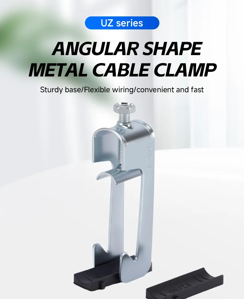 Triangular Metal Cable Clamp with U-Shaped Angle Steel Rail Fastener ...