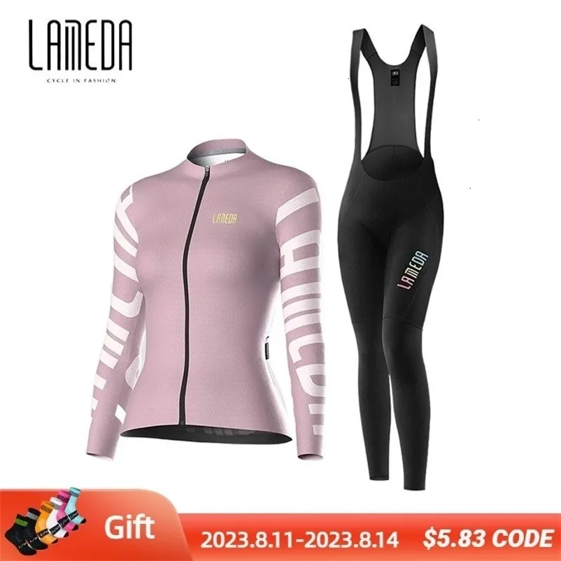 Lameda Women's Cycling Jersey Set: Professional Quick-Drying Long ...