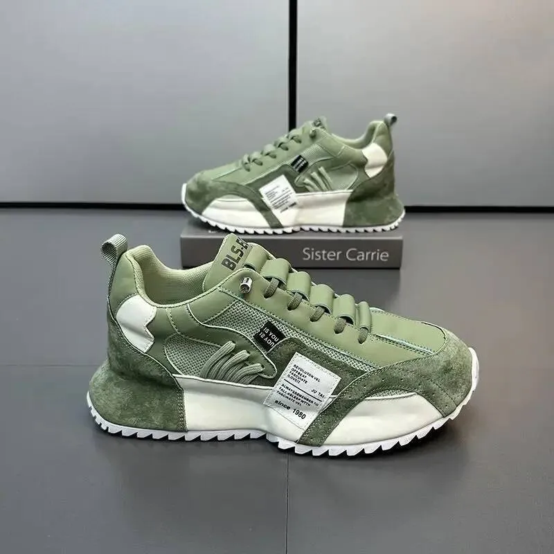 Four Seasons Moccasins Trend Designed Personality Lace-up Leather Sneakers Comfortable Breathable Shoes For Men Casual_desvips.com