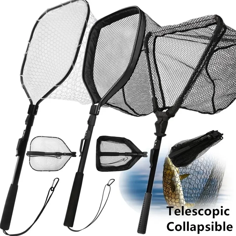 240716 Collapsible Fishing Landing Nets   Telescoping... 