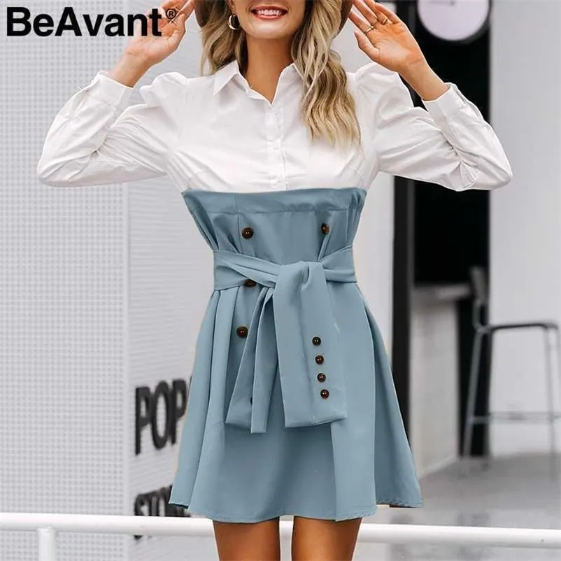 winter office patchwork dress Elegant Vintage Long Sleeve Patchwork Dress for Autumn & Winter