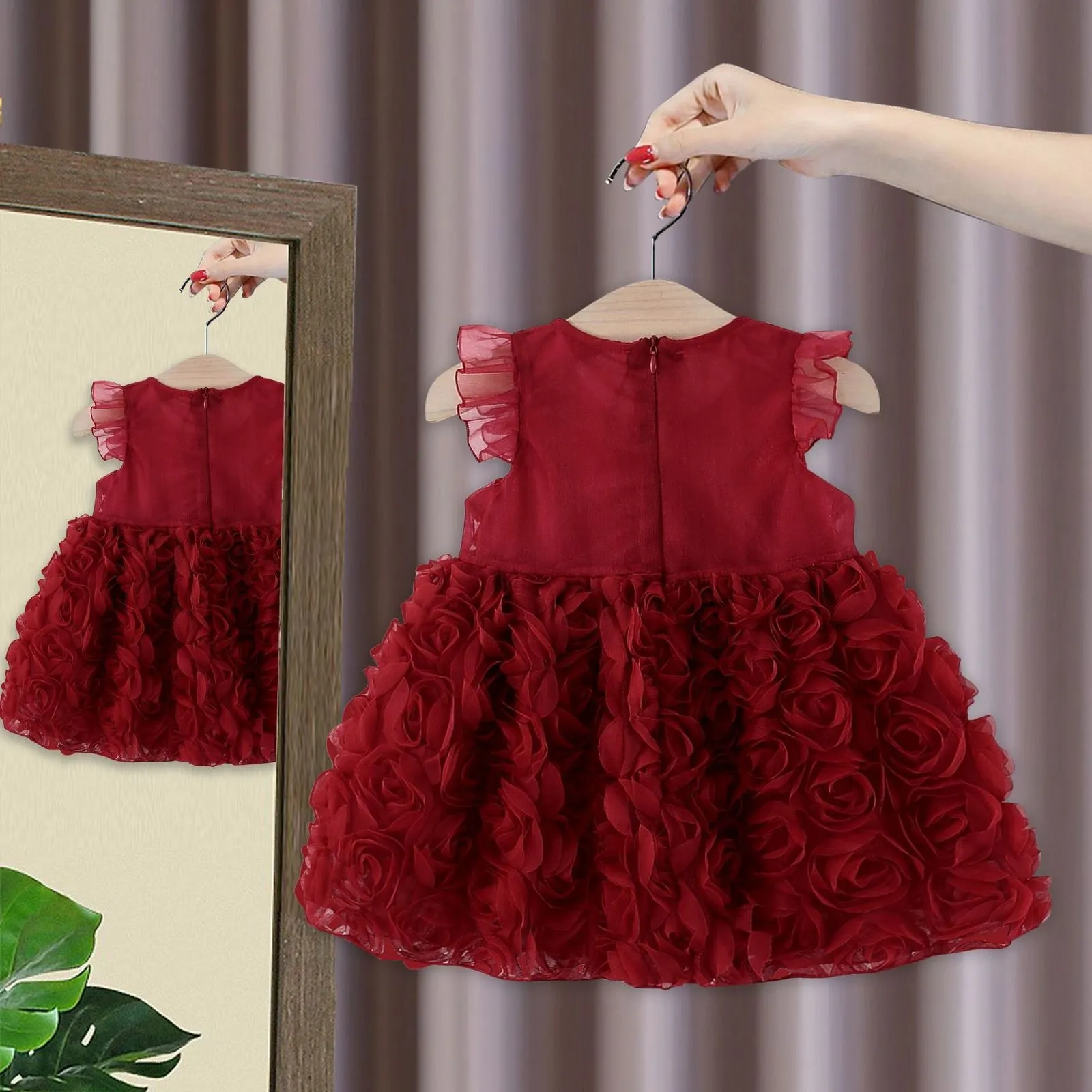 3 year old toddler girl dress Girls Cotton Mermaid Design 3-4 years – JustBeSpecial A Stunning Dress for Special Occasions The Fiona dress is a toddler tulle dress that is ideal as a traditional flower girl ensemble Party Wear Flower Girl Dress