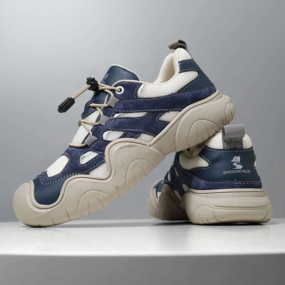 Plus Size Men's And Women's Outdoor Casual Shoes Autumn Winter Layer Genuine Leather Sneakers Designer Casual_voghion.com