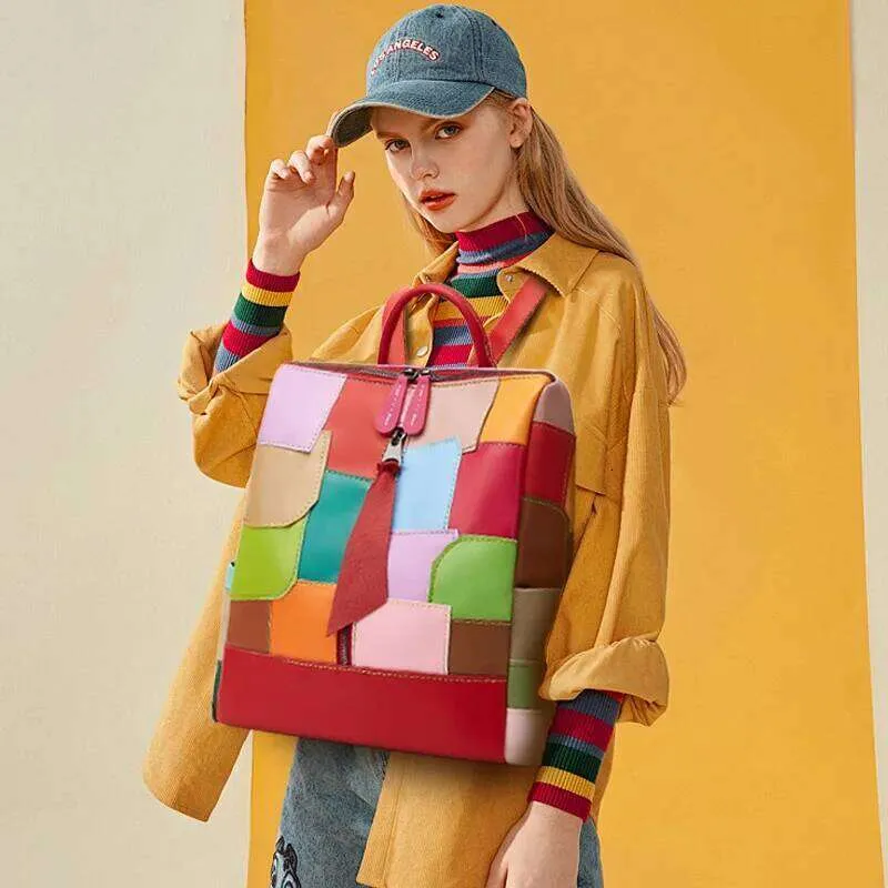 Designer Backpack: European/American Fashion, Colorful Personalized ...