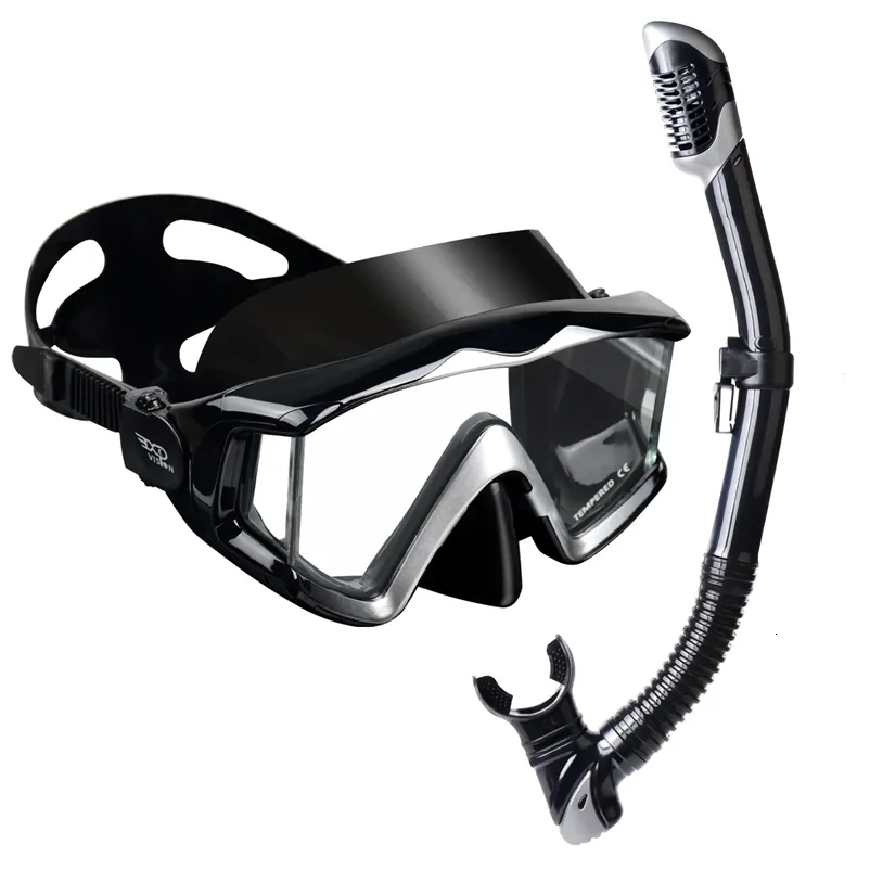 Tempered Glass Diving Nivea Q10 Mask For Adults Pano 3 Window, Dry Top ...