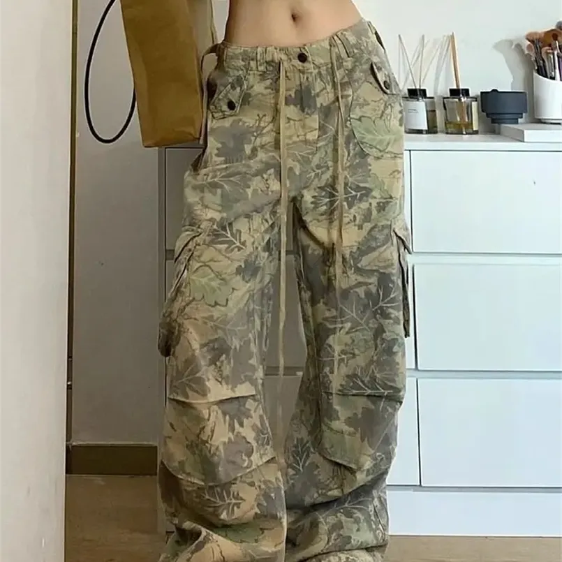 Womens Camouflage Cargo Pants Y2K Style | DHgate