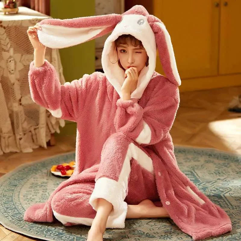 warm winter dressing gowns Robes Womens Coral Fleece Dressing Gowns