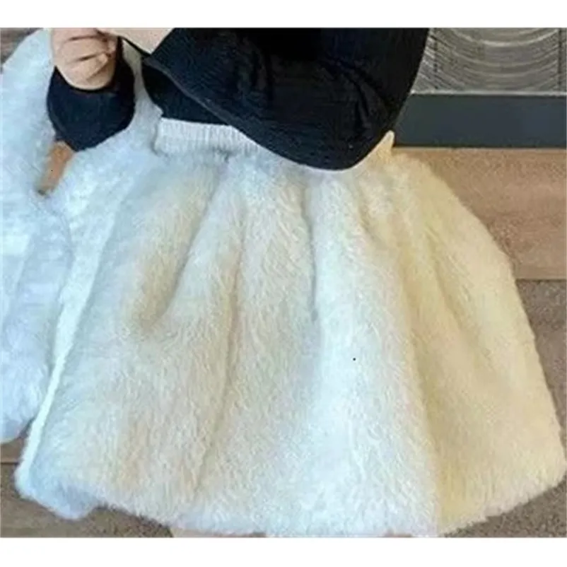 Sweet White Princess Fur Skirt For Baby Girls Faux Fur Tutu Fur Skirts sweet-white-princess-fur-skirt-for-baby-girls-faux-fur-tutu-fur-skirts