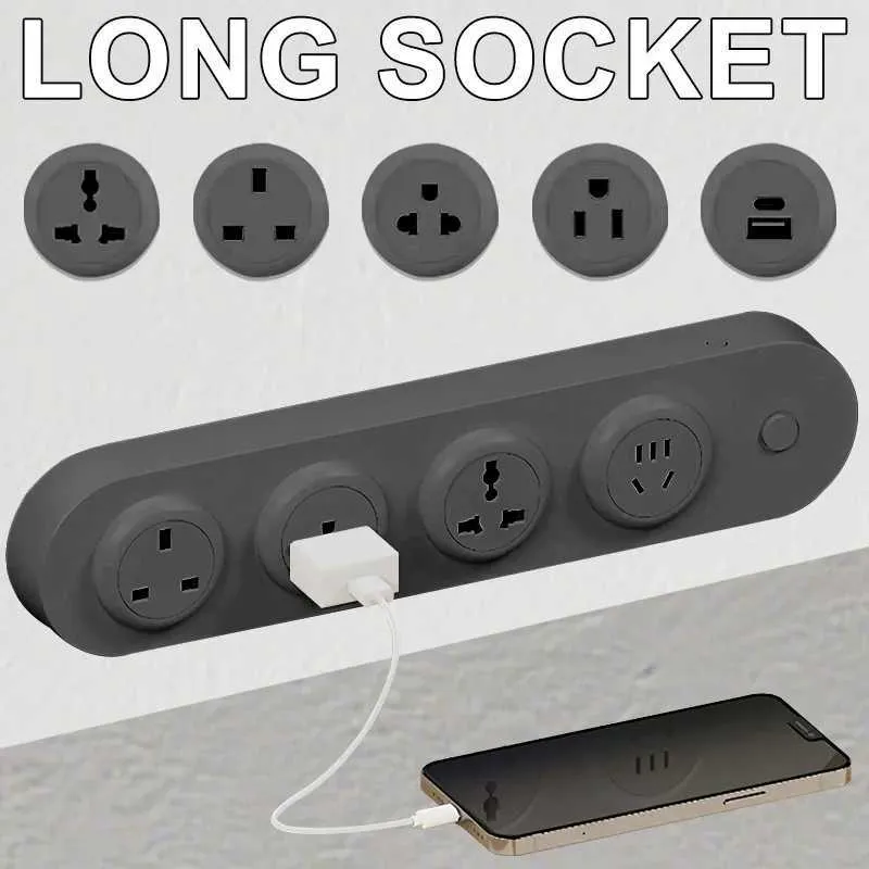 Z250925 Desktop Power Socket With ON/OFF Switch Wall Mounted Outlet ...