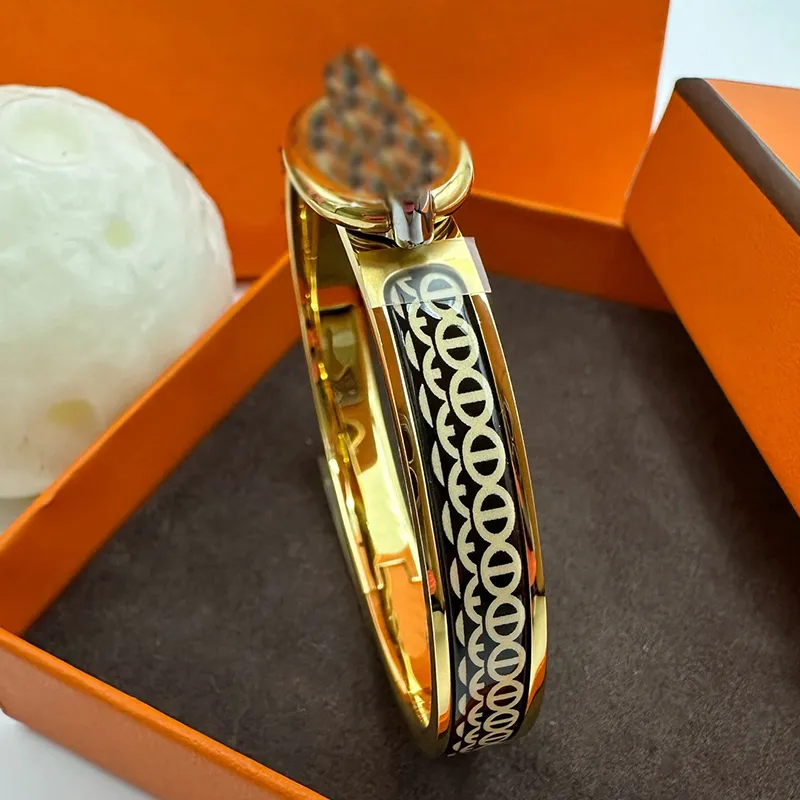 Save Big on Bulk H Hermaesism Bracelet Designer Enamel Exquisite H Brand  Nail Womens Jewelry Mens Gold Printed Bracelet Famous Armband Best Deals  on