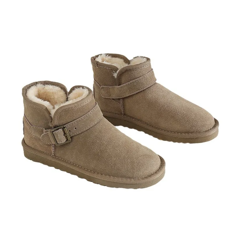 CE Designer Free Shipping Oxhide Affordable Winter Anti Slip Snow Boots With Thick Plush Cotton Shoes Easy-to-wear_voghion.com