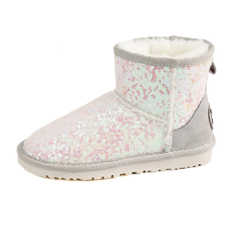 CE Designer Gratis Verzending Oxhide Betaalbare Winter Antislip Sneeuwlaarzen Met Dikke Pluche Katoenen Schoenen Effen_voghion.com