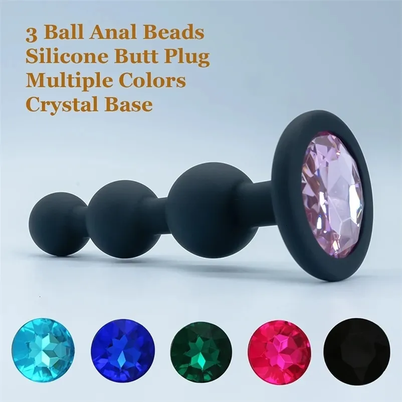 Silicona Negra 3 Bolas Anal Beads Sexo Anal Anal... Por Ruiqi04, 7,73  |  DHgate