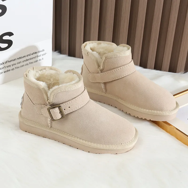 CE Designer Free Shipping Oxhide Affordable Winter Anti Slip Snow Boots With Thick Plush Cotton Shoes Easy-to-wear_voghion.com