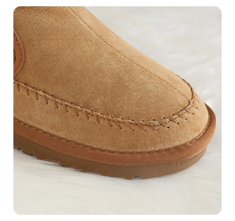 CE Designer Free Shipping Oxhide Affordable Winter Ti Slip Snow Boots With Thick Plush Cotton Shoes Colorful Black_desvips.com