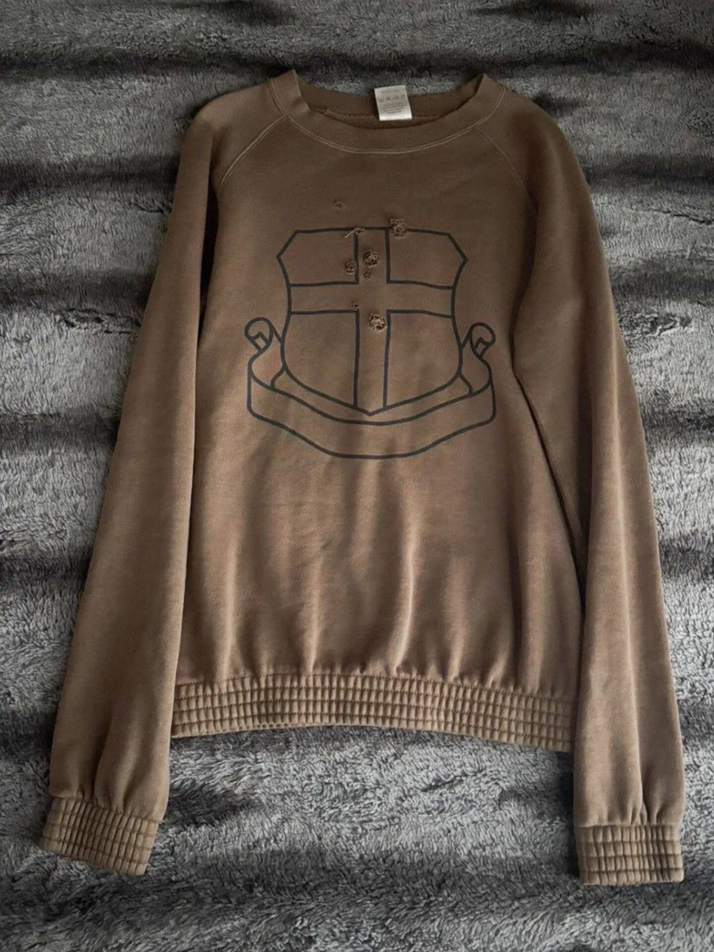 Independent Number Nine Mens Distressed Long Sleeve From Picus