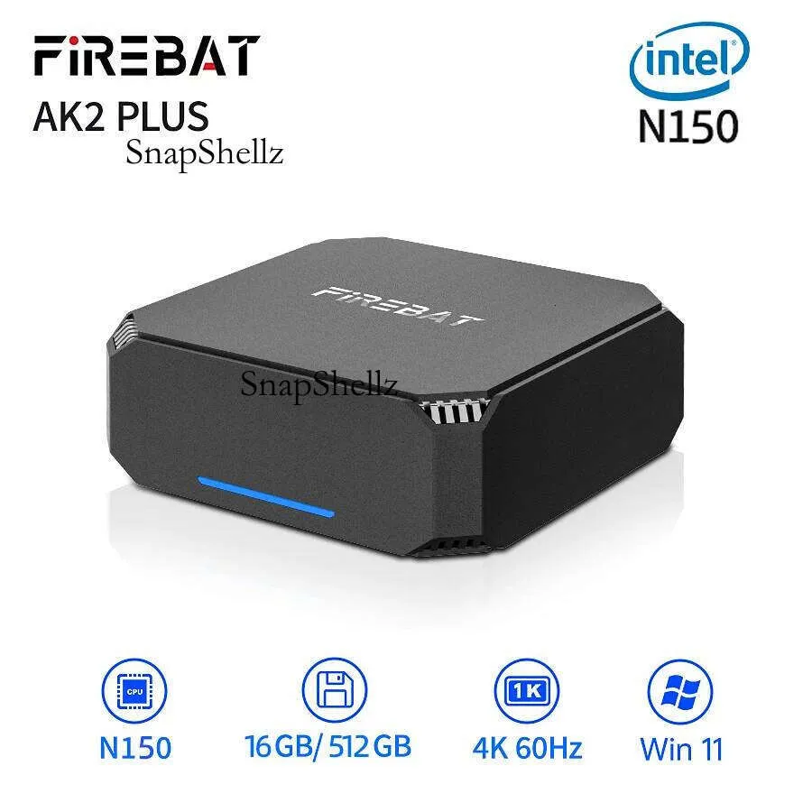 Firebat AK2 Plus Minipc Intel N150 N100 Dual Band Wifi5 Bt4.2 16GB