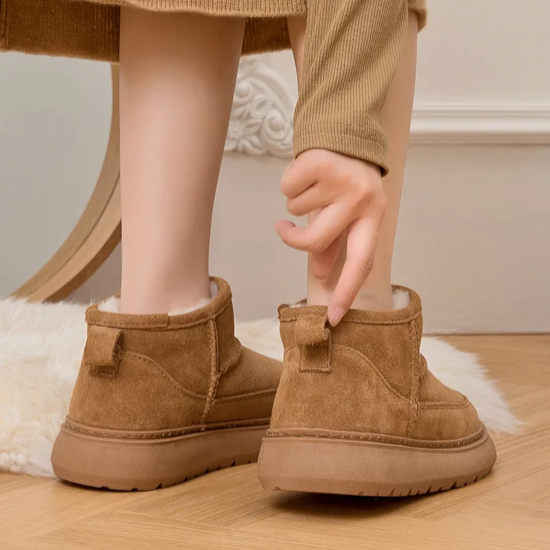 CE Designer Free Shipping Oxhide Affordable Winter Anti Slip Sno Boots Ith Thick Plush Cotton Shoes Sturdy Plain_voghion.com