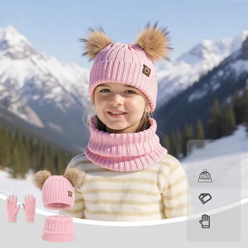 Kids Winter Hat Gloves Scarf Set,Girls Toddler Children Hats Beanie with Pom Amazon.com: Kids Winter Hat Gloves Scarf Set, Girls Toddler  main image 2