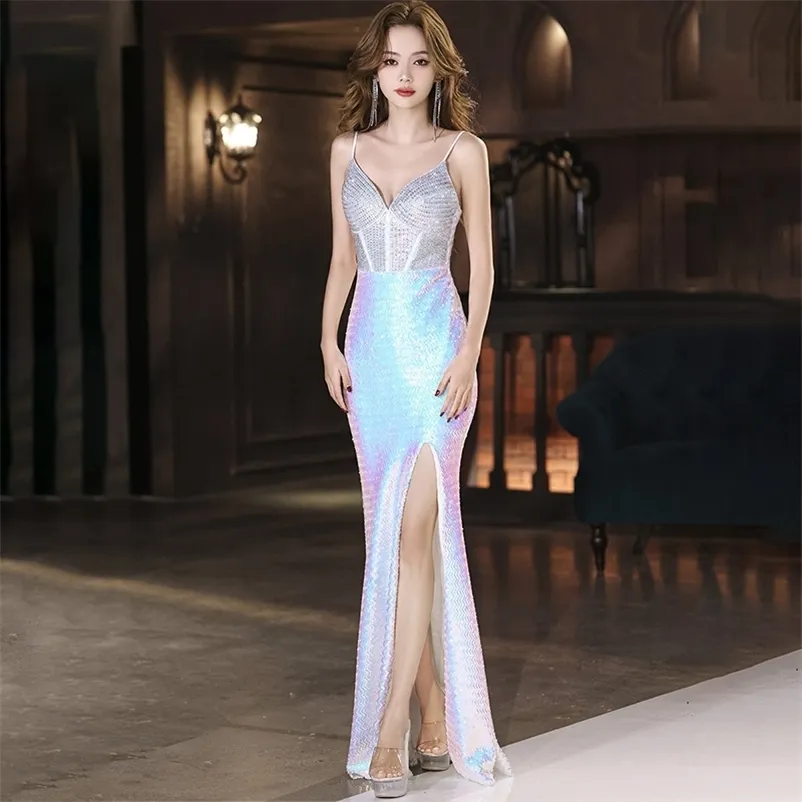 petite long cocktail dresses Xscape Petite Asymmetric Front Slit Evening Gown - Sage main image 1