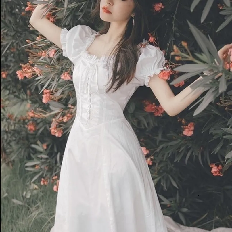 fairy puff sleeve dress Sunnypetal Light Blue Fairy-Tale Puff Sleeves Sequins Knee-Length Birt –  sunnypetal main image 0
