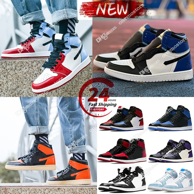 J1 Jumpman 1s bball shoes Unisex Sneakers in Black, White