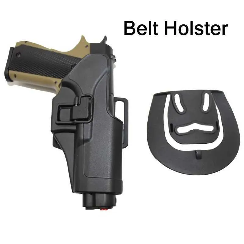 Holster Adapter Schnellverschluss-System Kit QLS – Für G17, G19, Colt 1911, M9, P226 – Beidhändig, POM-Kunststoff, Hüftgurt & Paddelplattform