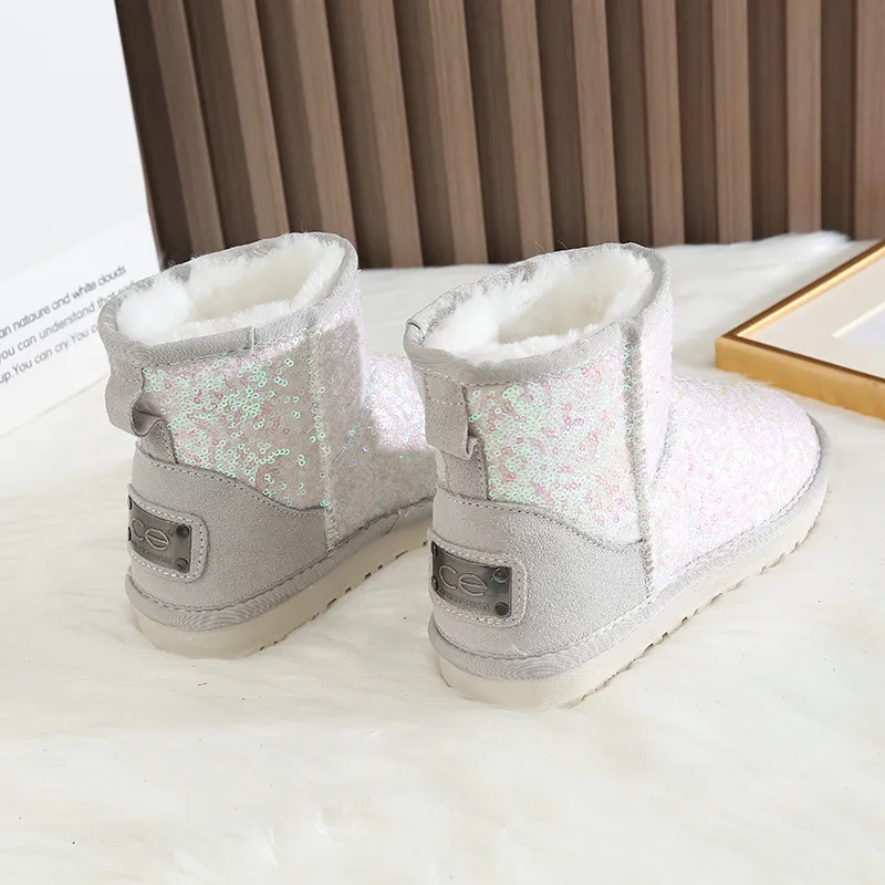 CE Designer Gratis Verzending Oxhide Betaalbare Winter Antislip Sneeuwlaarzen Met Dikke Pluche Katoenen Schoenen Effen_voghion.com