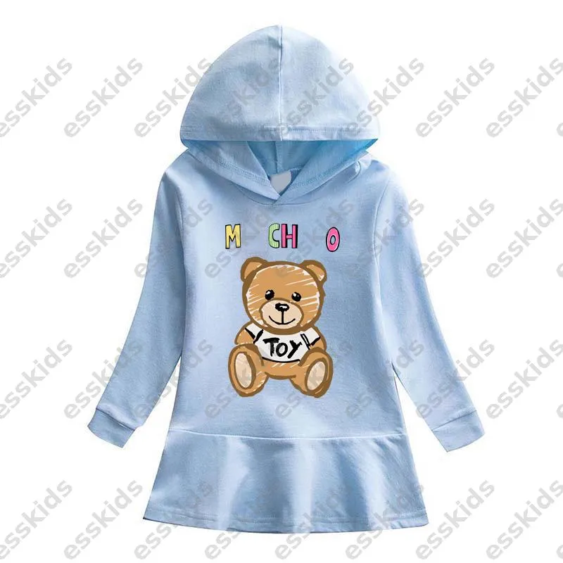 Designer Teddy Bear Hoodie Dress For Girls   Luxury... 