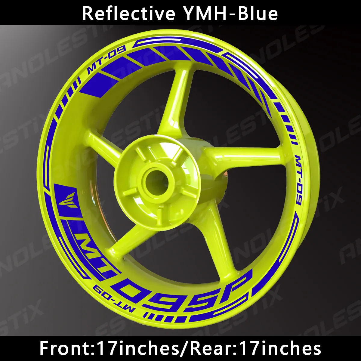 AnoleStix Reflective Motorcycle Wheel Rim Tape  From Anolestix