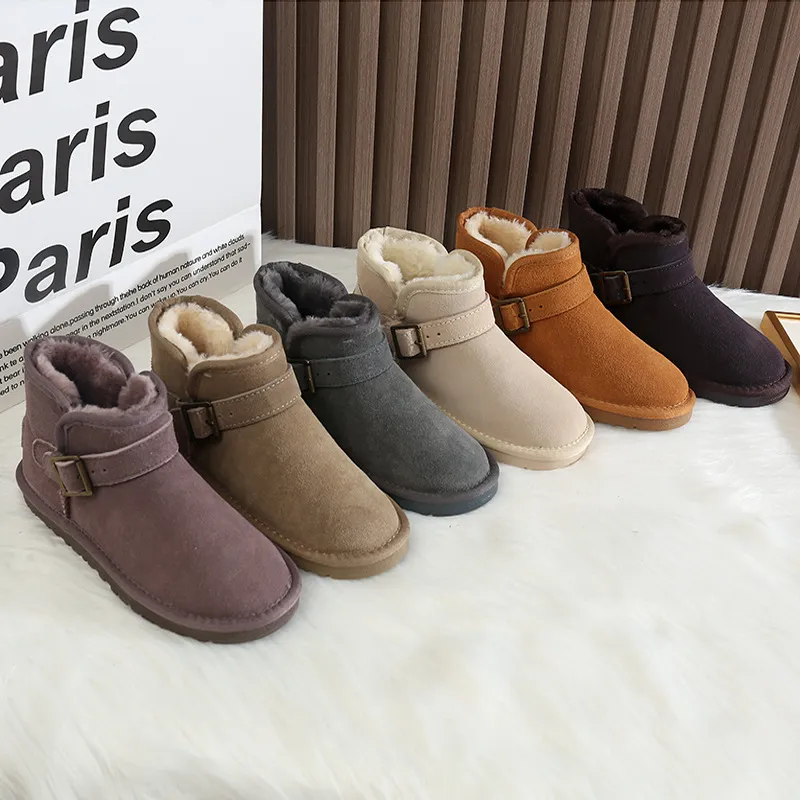 CE Designer Free Shipping Oxhide Affordable Winter Anti Slip Snow Boots With Thick Plush Cotton Shoes Easy-to-wear_voghion.com