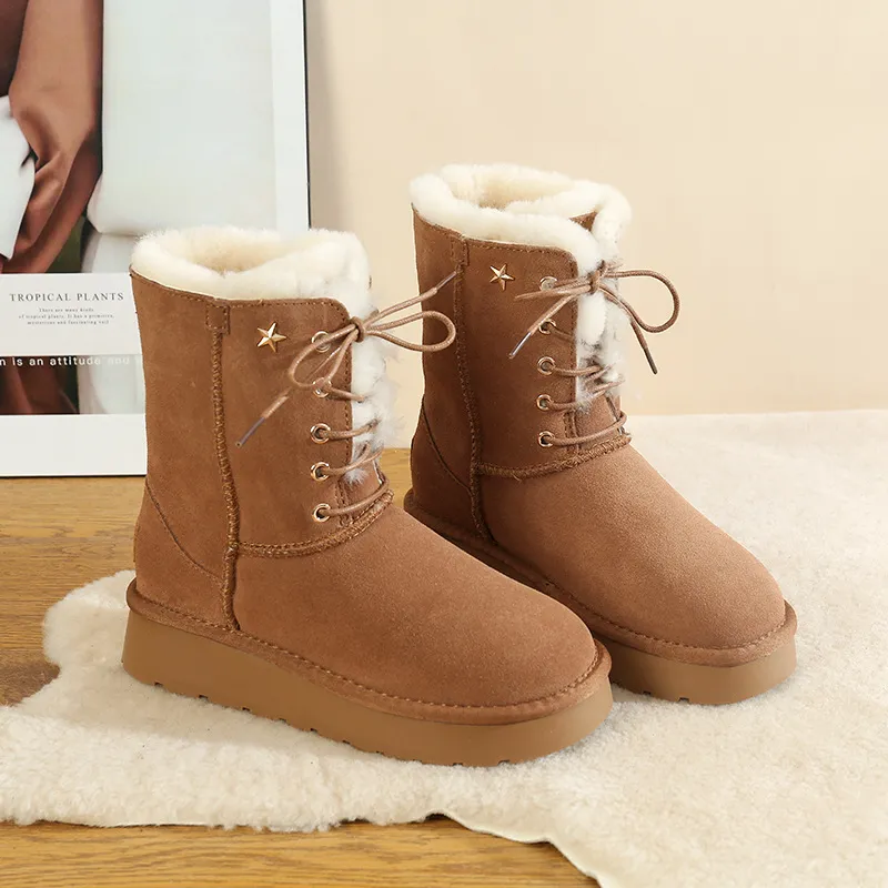 CE Dsignr Fr Shipping Oxhid Affordabl Wintr Anti Slip Snow Boots With Thick Plush Cotton Shos Easy To Stor_voghion.com