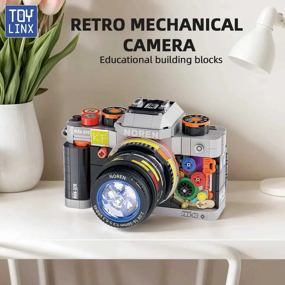 TOYLINX Retro Medium Format Film Camera Building Kit Collectible