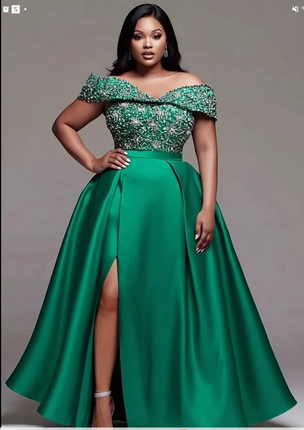 velvet halter dress KENDALL Halter Neck Velvet Sequin Gown main image 0
