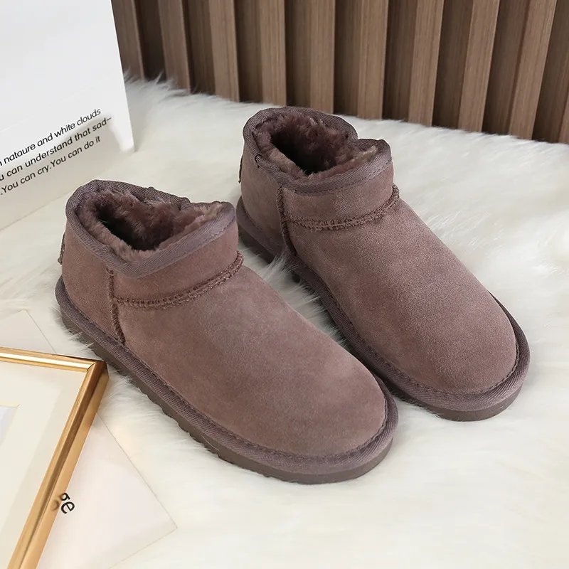 CE Designer Gratis Verzending Oxhide Betaalbare Winter Antislip Sneeuwlaarzen Met Dikke Pluche Katoenen Schoenen Valbestendig_voghion.com