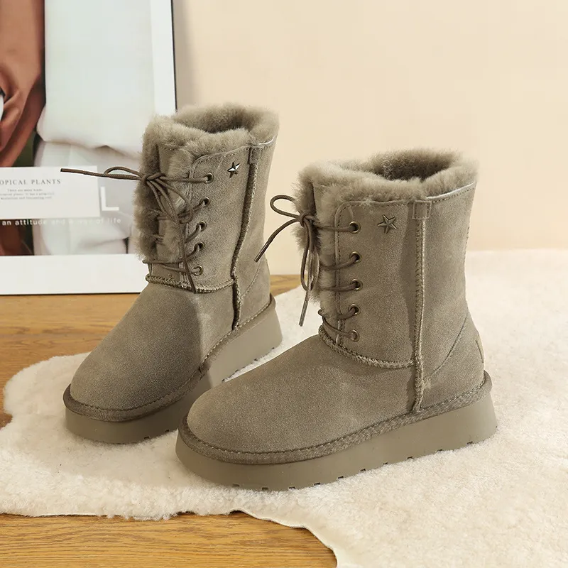 CE Dsignr Fr Shipping Oxhid Affordabl Wintr Anti Slip Snow Boots With Thick Plush Cotton Shos Easy To Stor_voghion.com