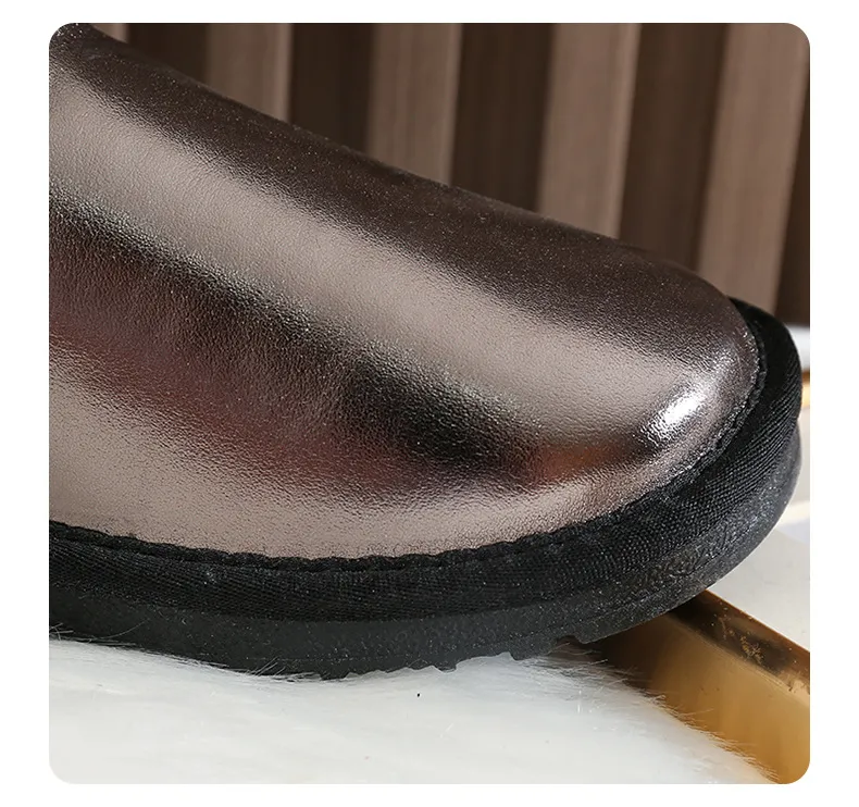Designer Winter Snow Boots With Thick Plush Lining And Anti-slip_voghion.com