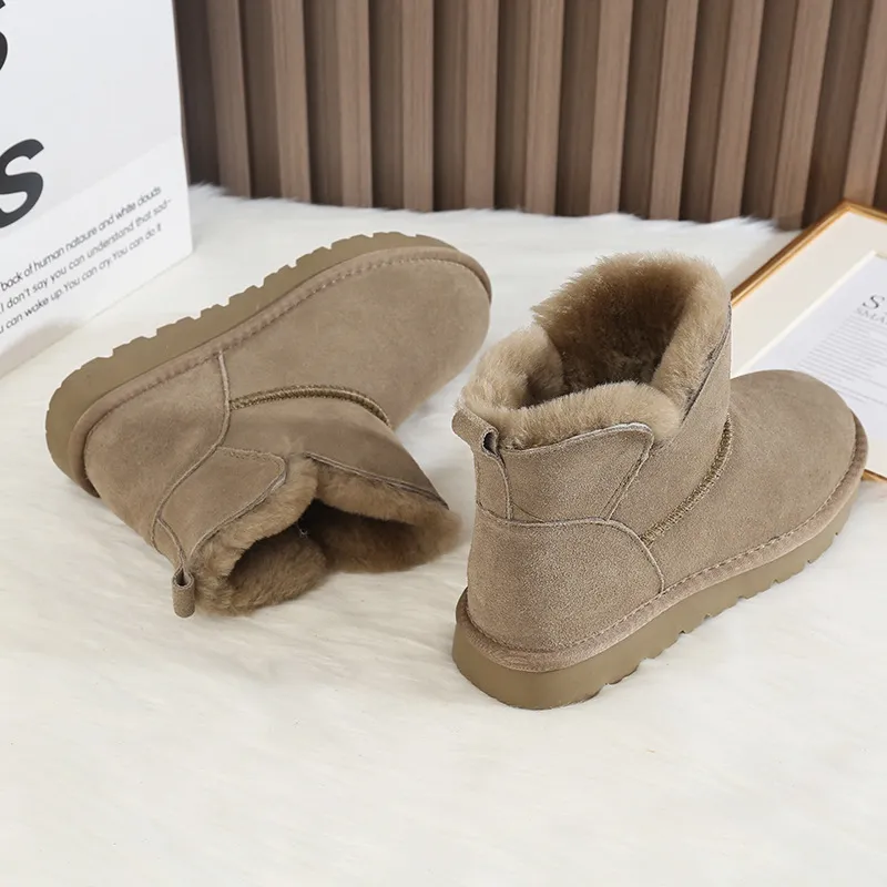 CE Designer Free Shipping Oxhide Affordable Winter Anti Slip Snow Boots With Thick Plush Cotton Shoes Luxurious-looking_voghion.com
