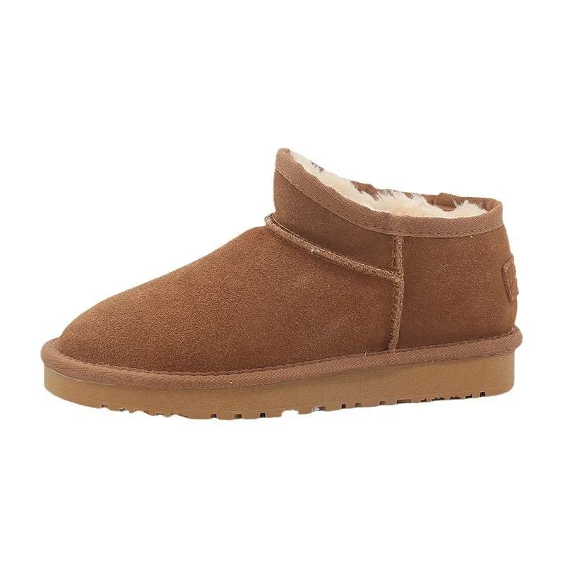 CE Designer Gratis Verzending Oxhide Betaalbare Winter Antislip Sneeuwlaarzen Met Dikke Pluche Katoenen Schoenen Valbestendig_voghion.com
