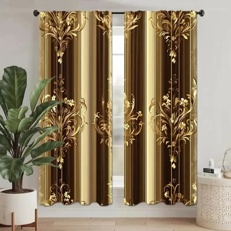 Curtain Luxurious Black And Gold Decorative Pole... From Davidwesley ...