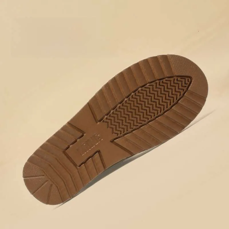 Sheepskin Thick-Soled Snow Boots For Women, Short Tube, Thickened Loafers, Warm And Fleece-Lined, Winter 2024 Cotton_voghion.com