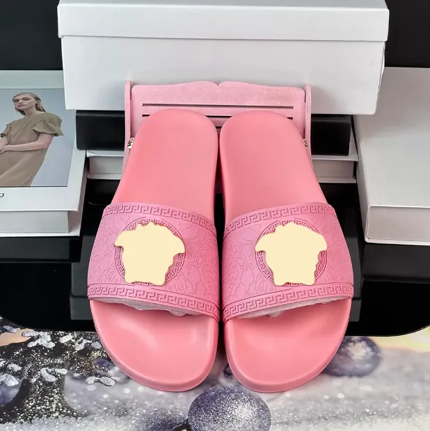 Designer Slide Sandals Womens: Luxury Leather Flip Flops, Summer