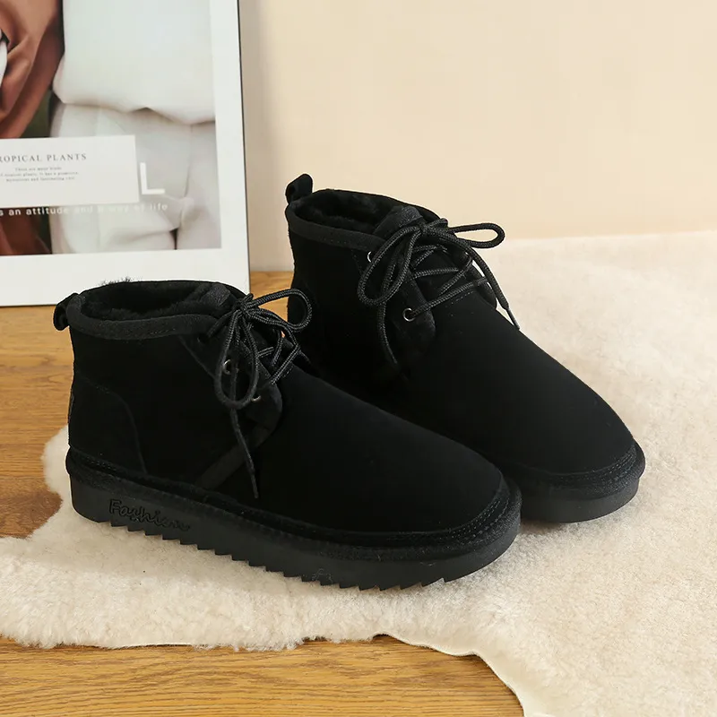 CE Designer Free Shipping Oxhide Affordable Winter Anti Slip Snow Boots With Thick Plush Cotton Shoes Shoulder-friendly_voghion.com