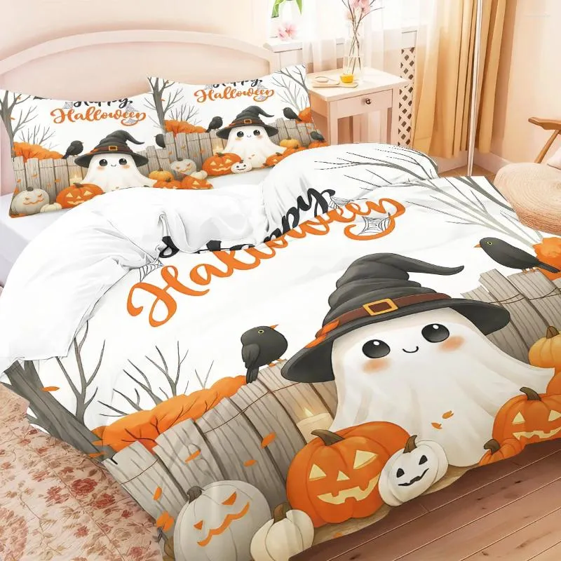 Bettwäsche Sets Halloween Cartoon Ghost Druded... Von 35,83 €