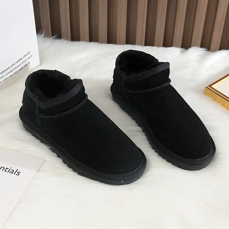 Dames winterlaarzen van leer met antislipzool en pluche_voghion.com