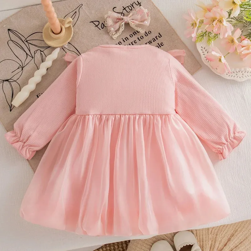 Baby Girl Dress Spring And Autumn Mesh Bow Long Sleeved Casual Princess  Style Clothes from Dhgate Girl's Dresses - price 25.03