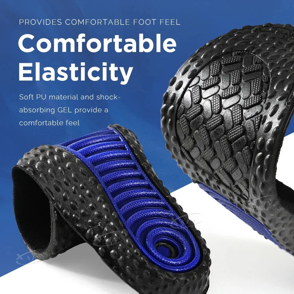 Height Increased Shoe Insoles, 15-25-35cm, Invisible Shock Absorption ...