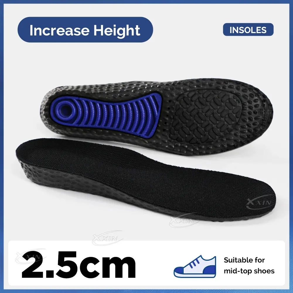 Height Increased Shoe Insoles, 15-25-35cm, Invisible Shock Absorption ...